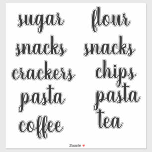 Sticker Étiquette de script d'organisation de la 