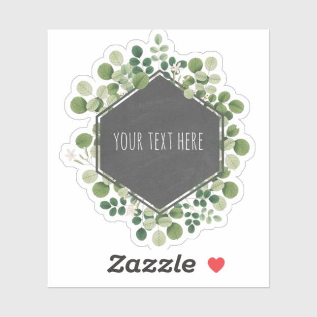 Sticker Étiquette de tableau de bord végétal (Feuille)