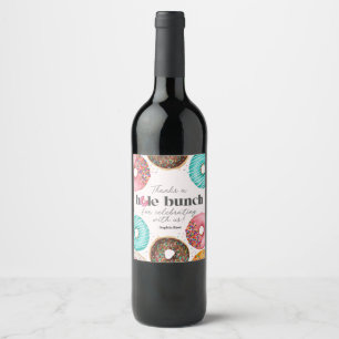 Sticker Étiquette de vin de Donut arrosé