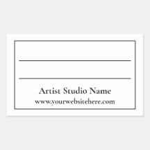 Sticker Étiquette du dos de l'oeuvre