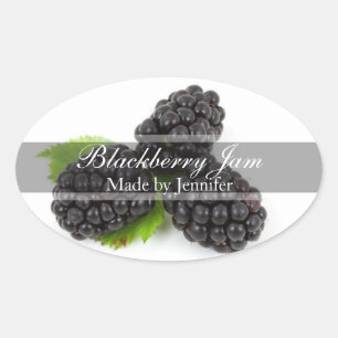 Sticker Étiquette élégant Blackberry Canning