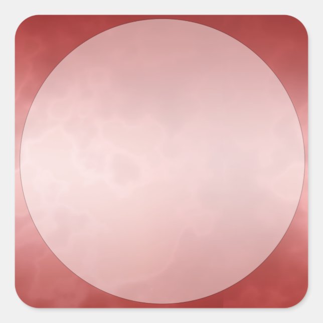 Sticker Étiquette en marbre rouge Petit Carré (Devant)