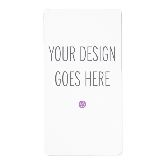 Sticker Étiquette Favor/Cadeau Impression (Devant)