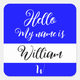 Sticker Étiquette "Hello My Name is"