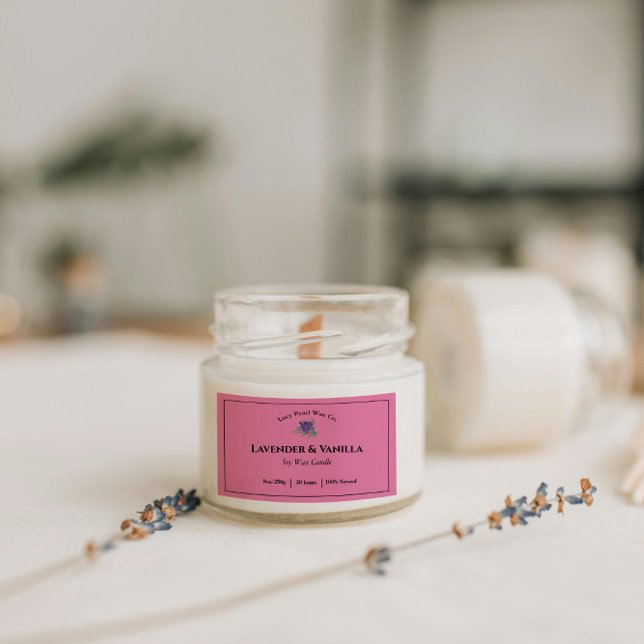 Sticker Étiquette Lavande Et Vanille (Créateur téléchargé)