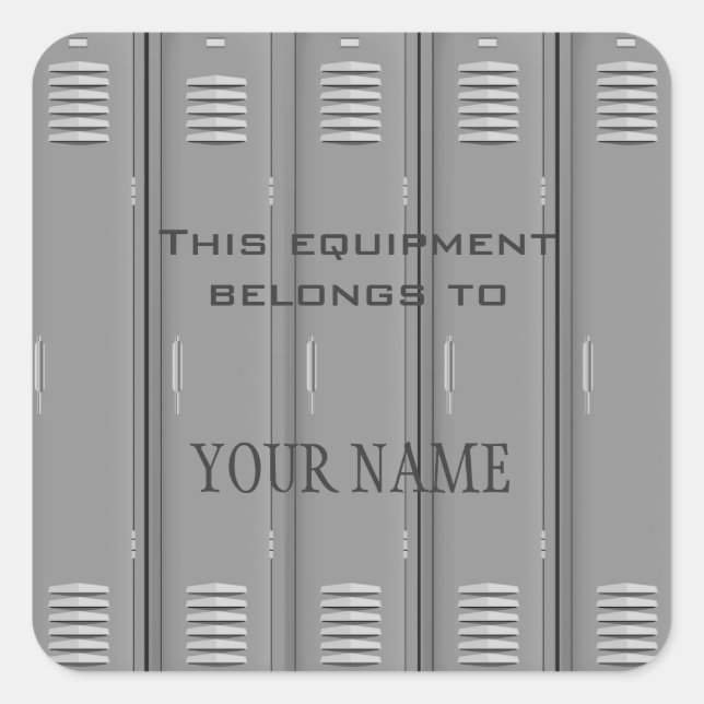 Sticker Étiquette Locker Room (Devant)