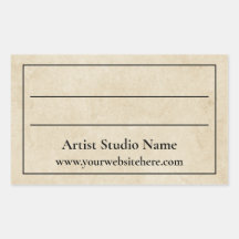 Sticker Étiquette Parchemin Back of Artwork