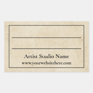 Sticker Étiquette Parchemin Back of Artwork