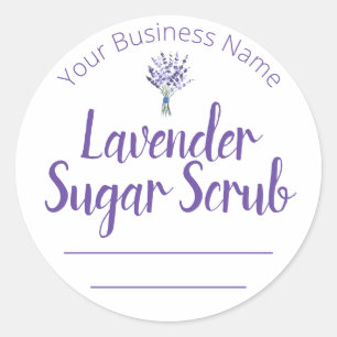Sticker Étiquette Pour Lavender Fabriqué Maison