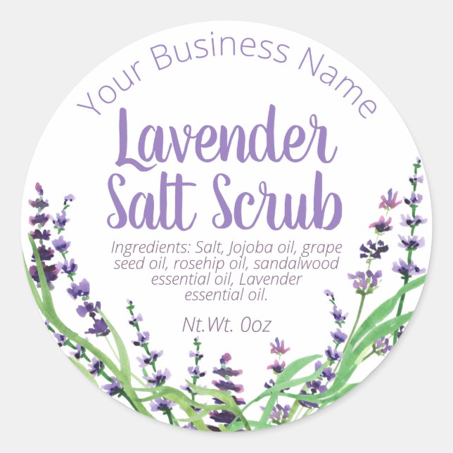 Sticker Étiquette Pour Lavender Scruter Maison (Devant)