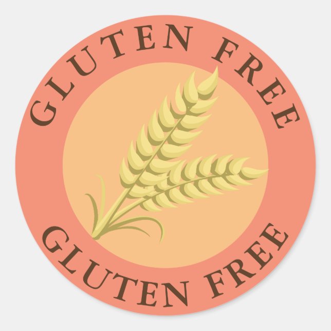 Sticker Étiquette sans gluten (Devant)