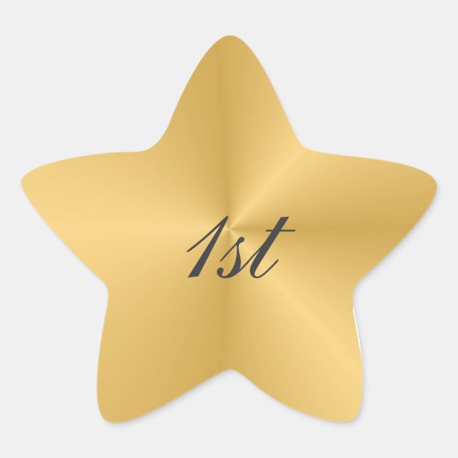 Sticker Étoile 1er anniversaire de mariage (Devant)