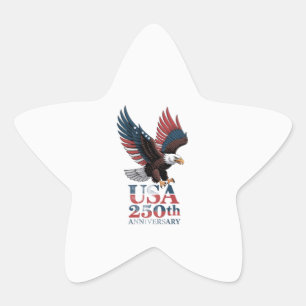 Sticker Étoile 250e anniversaire des États-Unis