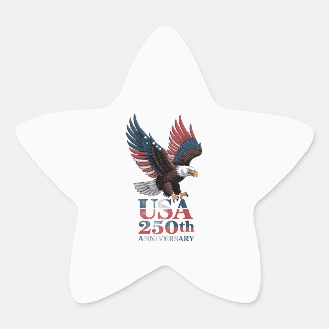 Sticker Étoile 250e anniversaire des États-Unis (Devant)