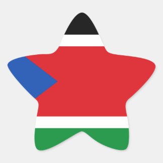 Sticker Étoile A bas prix ! Drapeau du Soudan du Sud