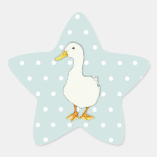 Sticker étoile à points de Cool de canard