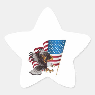 Sticker Étoile aigle américain