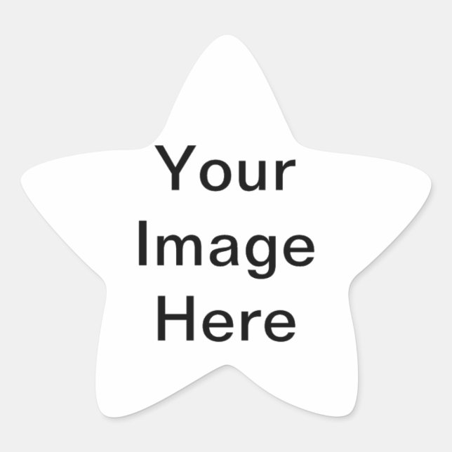 Sticker Étoile Ajouter un nom cadeaux photo, accessoires personna (Devant)