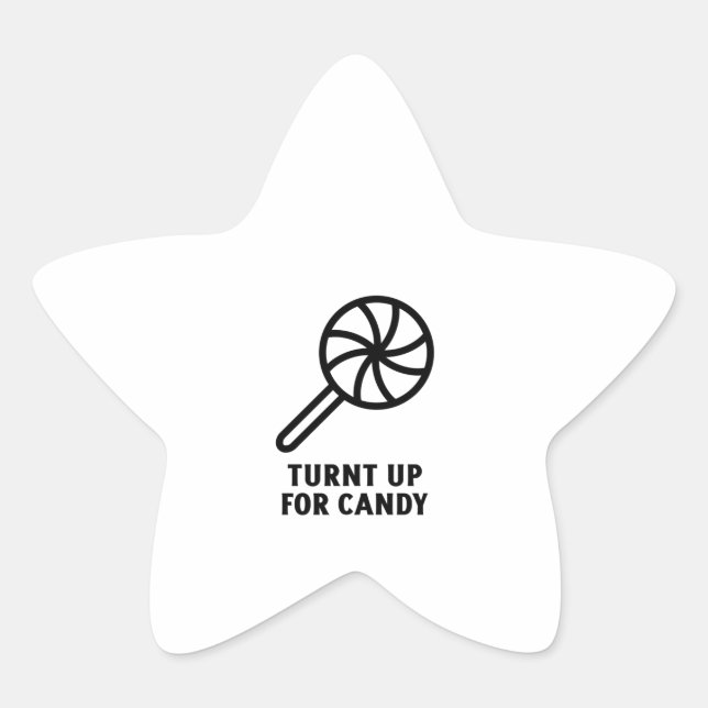 Sticker Étoile Aller pour la sucrerie (Devant)