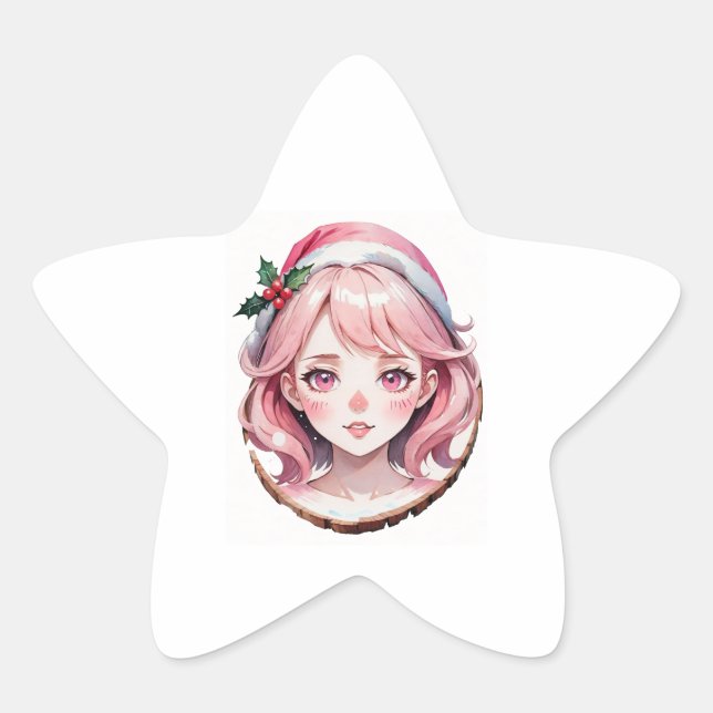 Sticker Étoile Anime (Devant)