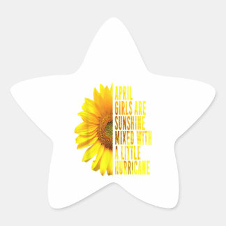 Sticker Étoile April Women Birthday