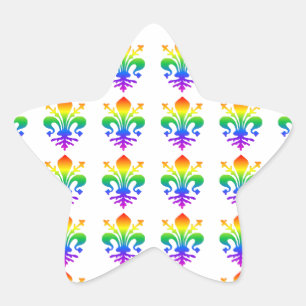 Sticker Étoile Arc-en-ciel
