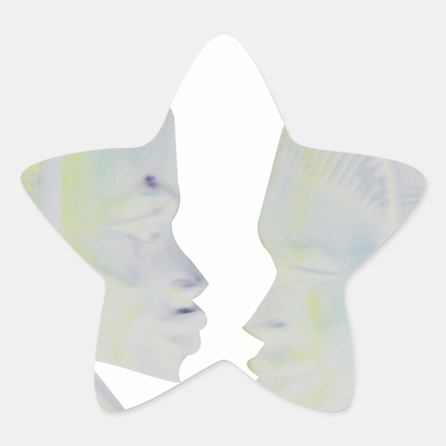 Sticker Étoile Architecture africaine Hakuna Matata (Devant)