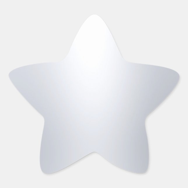 Sticker Étoile Argent moderne look Blair Modèle Élégant Glamor (Devant)