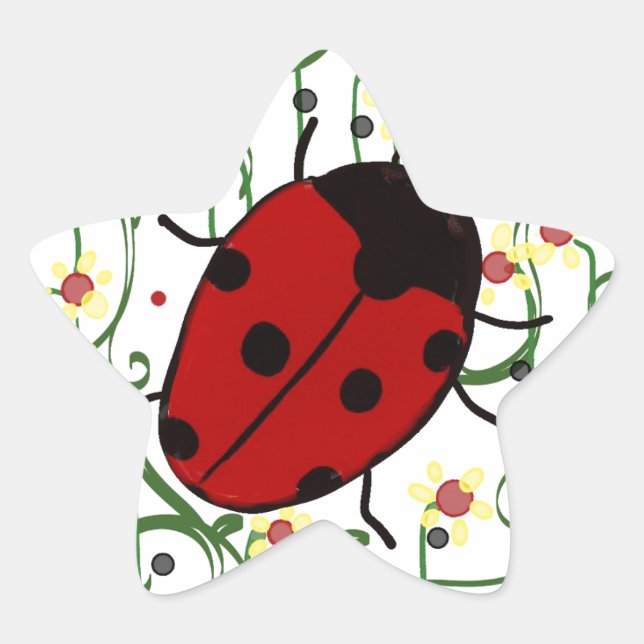 Sticker Étoile Art Ladybug (Devant)