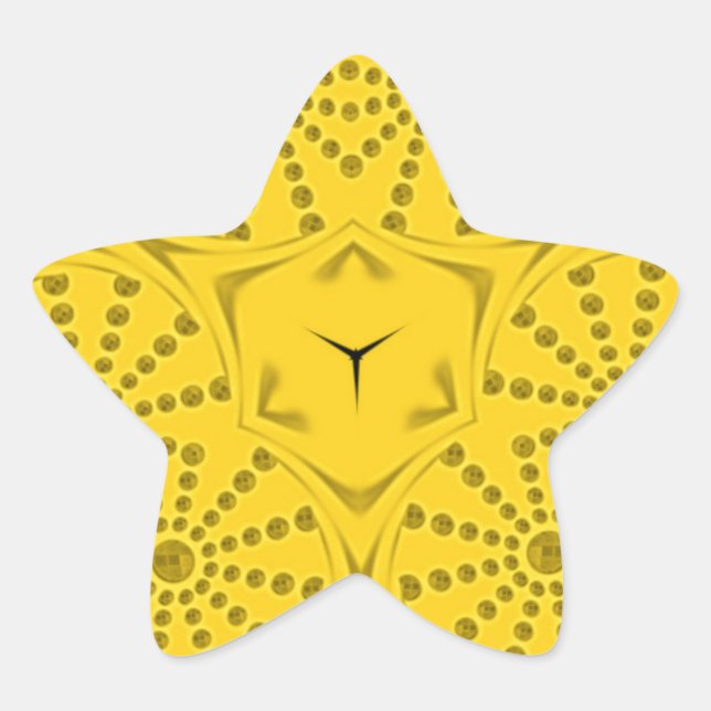 Sticker Étoile Art Motif Égyptien Imprimer À damiers Conception C (Devant)