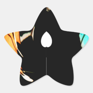 Sticker Étoile Art Motif traditionnel africain Imprimer