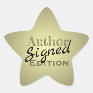 Sticker Étoile Auteur Signé Édition Star Gold et Black