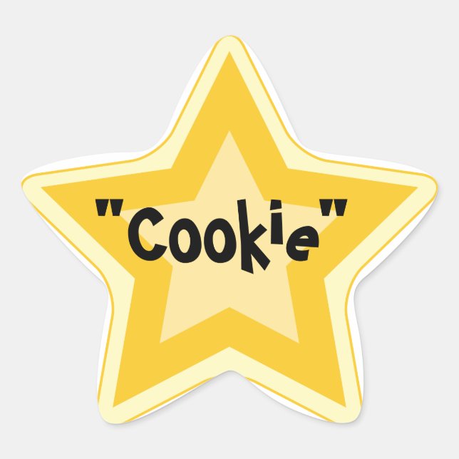 Sticker Étoile Avoir un cookie - Sarcastic Gold Star Awards (Devant)