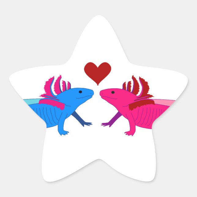 Sticker Étoile Axolotl (Devant)