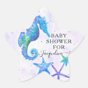 Sticker Étoile Baby shower d'étoiles de mer