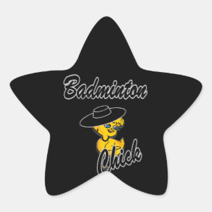 Sticker Étoile Badminton Chick #4