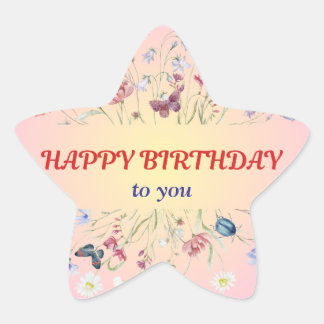 Sticker Étoile Balise cadeau