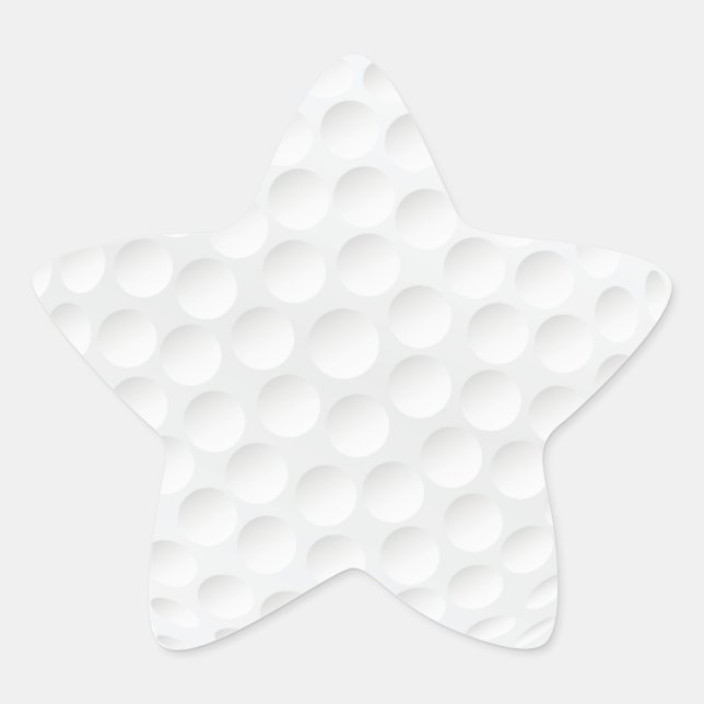 Sticker Étoile balle de golf (Devant)