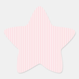 Sticker Étoile Bandes De Bonbons Rose Pastel.