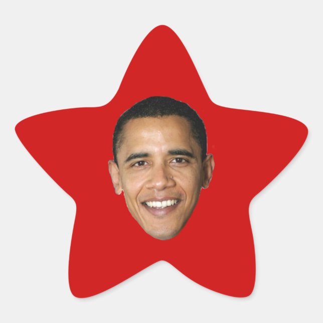 Sticker Étoile Barack Obama (Devant)