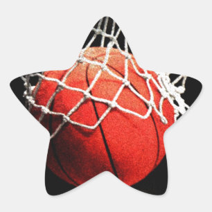 Sticker Étoile Basket-ball