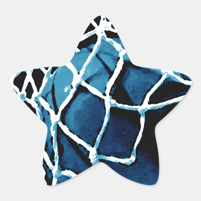 Sticker Étoile Basket bleu (Devant)