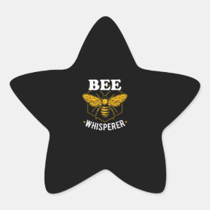Sticker Étoile Bee Whisperer   Funny Venin For Bee Keepers
