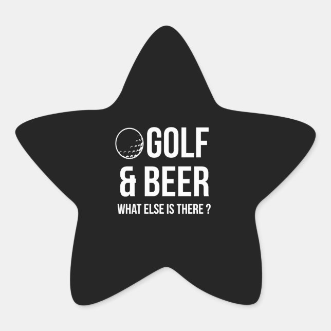 Sticker Étoile Beer Lover | Golf Et Bière (Devant)