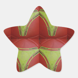 Sticker Étoile Belle conception de motif géométrique jaune doré