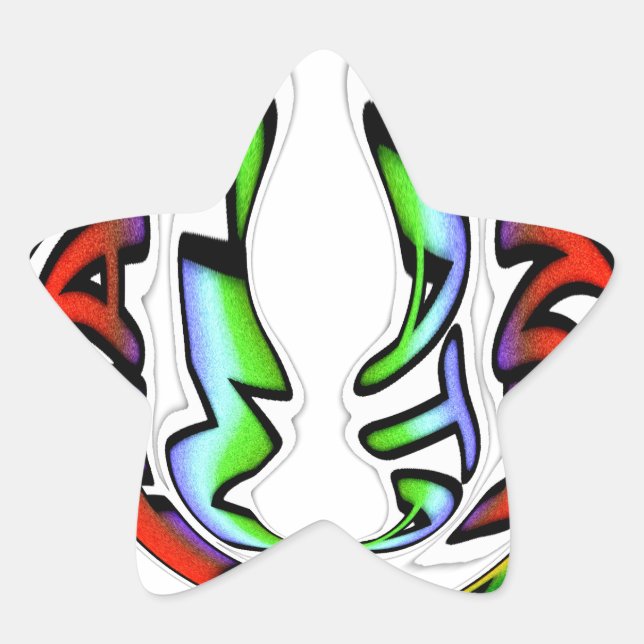 Sticker Étoile Belle conception Extraordinaire ont une belle jour (Devant)