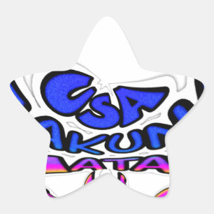 Sticker Étoile Belle Extraordinaire USA Fun Text Art Motif Design