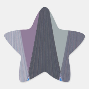 Sticker Étoile Belle impression Extraordinaire Chevron Design Art