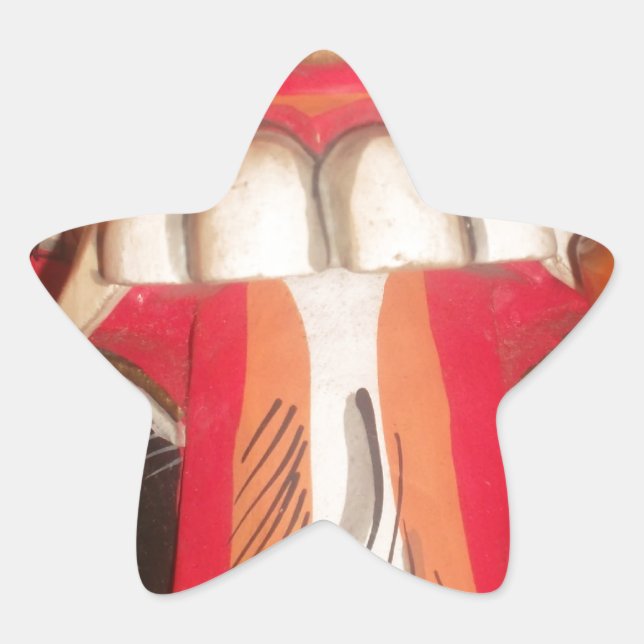 Sticker Étoile Belle langue Extraordinaire joueuse : Une touche d (Devant)