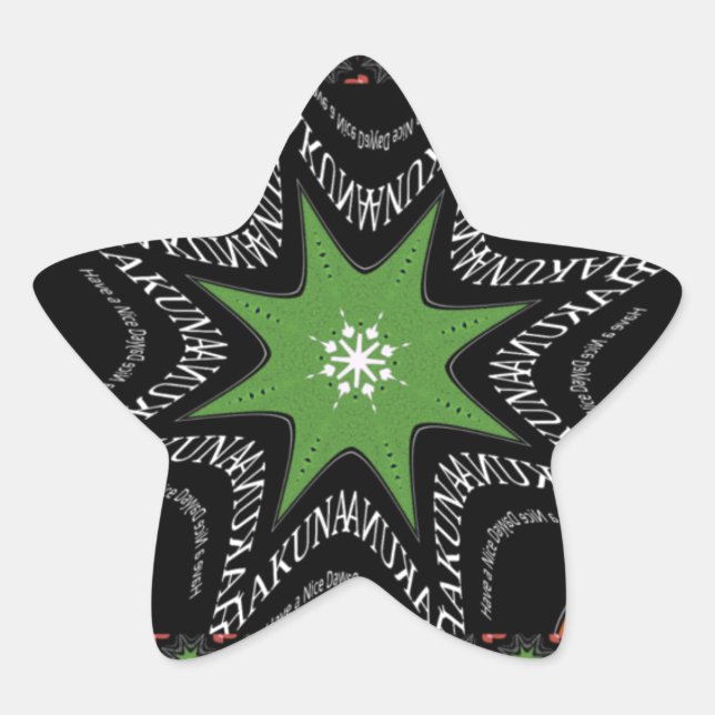 Sticker Étoile Belle Whirling étoiles arrière - plan Imprimer vec (Devant)